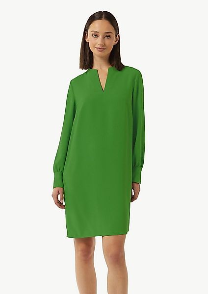 comma Minikleid Kleid Minikleid aus Crêpe mit Tunika-Ausschnitt günstig online kaufen