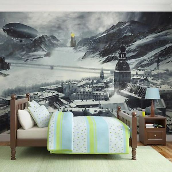 artgeist Fototapete Winter in Russia mehrfarbig Gr. 250 x 193 günstig online kaufen