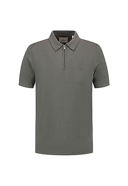 Dstrezzed Poloshirt – Casual Polo-Shirt -  Baumwoll Polo einfarbig – Zip Po günstig online kaufen