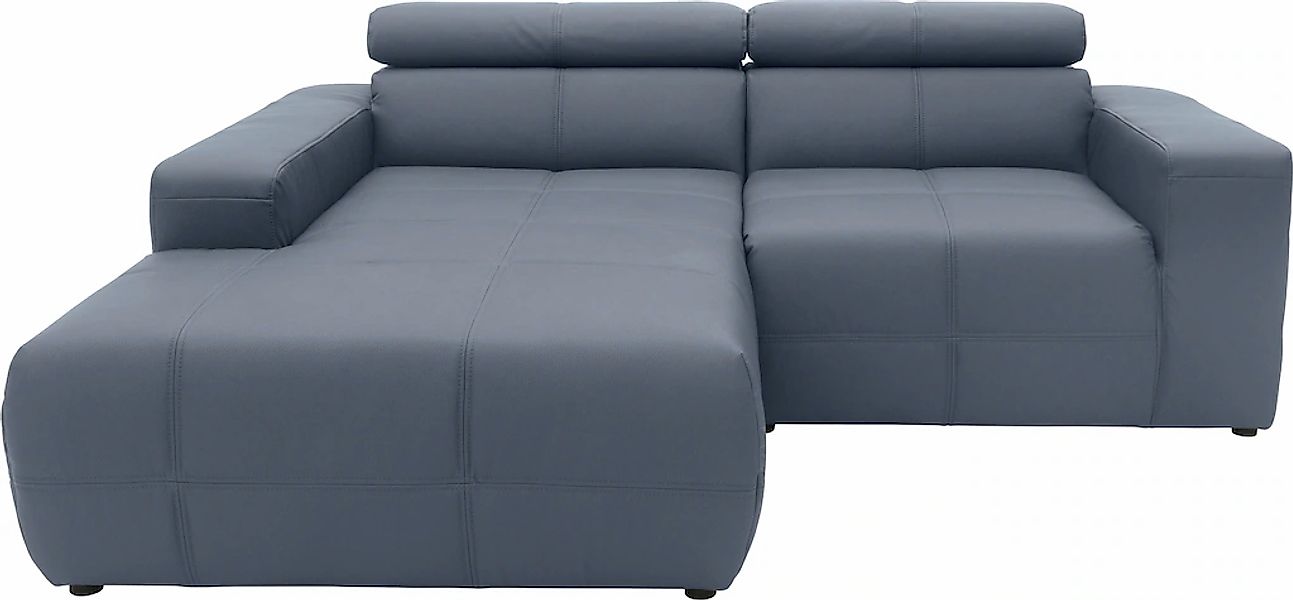 DOMO collection Ecksofa "Brandon, inkl. Kopfteilverstellung, B/T/H: 214/100 günstig online kaufen