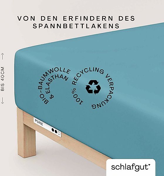 Schlafgut Spannbettlaken "PURE BOXSPRING in Gr. 90x200, 140x200 oder 180x20 günstig online kaufen