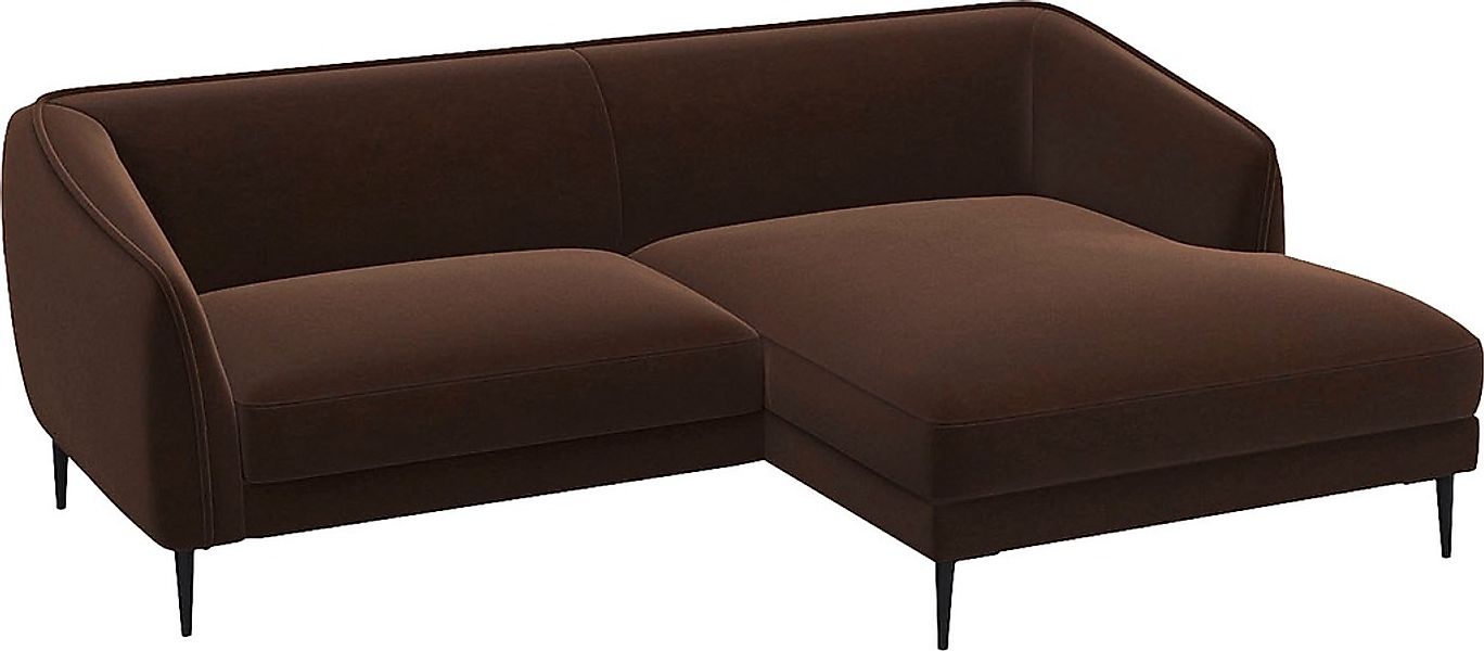 FLEXLUX Ecksofa "Belle Designsofa, bequem durch Kaltschaum im Sitz", Skandi günstig online kaufen