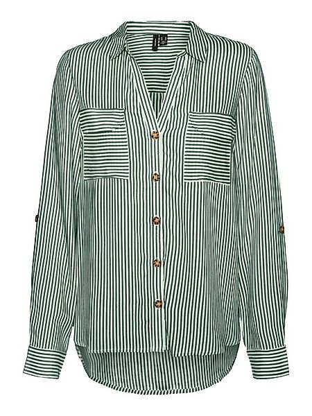 Vero Moda Blusenshirt Legeres Blusen mit Brusttaschen Krempelärmel VMBUMPY günstig online kaufen