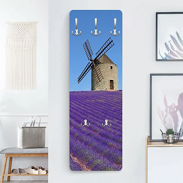 Wandgarderobe Holzpaneel Architektur & Skyline Lavendelduft in der Provence günstig online kaufen
