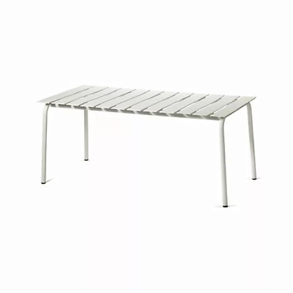 rechteckiger Tisch Aligned metall weiß / By Maarten Baas - 170 x 85 cm / Al günstig online kaufen