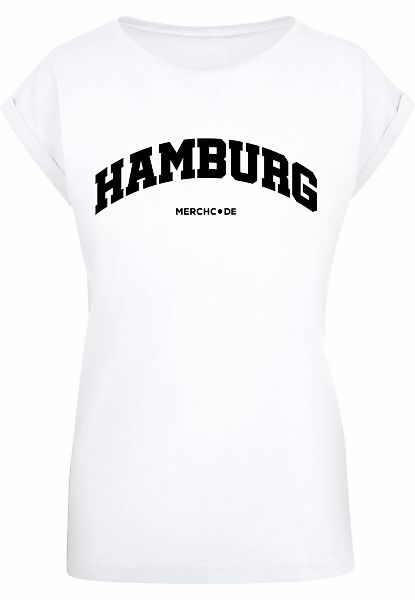Merchcode T-Shirt "Merchcode Damen Ladies Hamburg Wording - T-Shirt", (1 tl günstig online kaufen