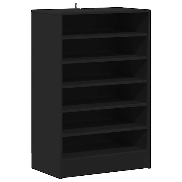 vidaXL Schuhschrank Schwarz 60x35x92 cm Holzwerkstoff 808946 günstig online kaufen