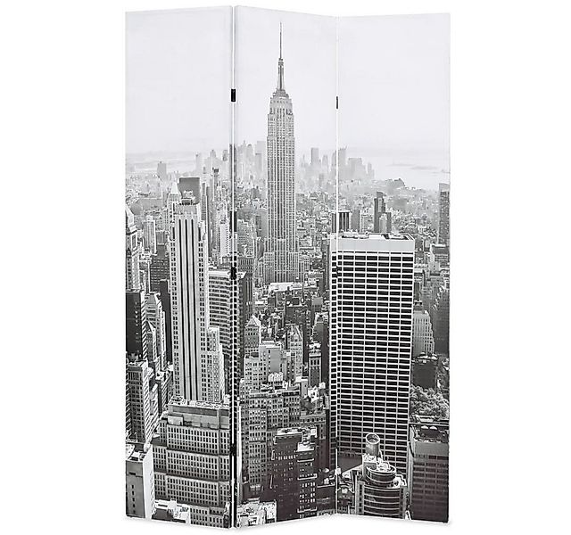 vidaXL Raumteiler Raumteiler klappbar 120 x 170 cm New York bei Tag Schwarz günstig online kaufen