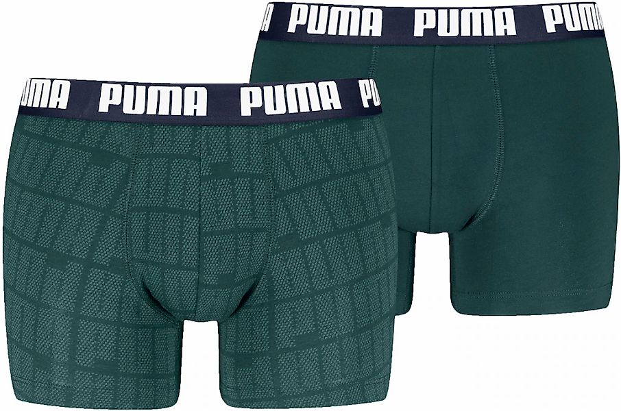PUMA Boxershorts "PUMA MEN LOGO PRINT BOXERS 2P" 2er Pack, elastischer Logo günstig online kaufen