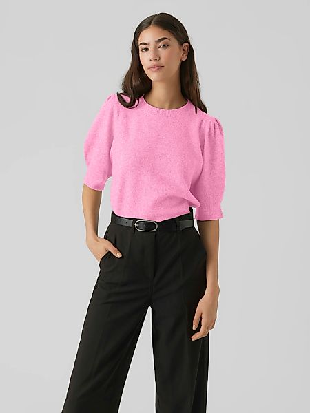 Vero Moda "VMDOFFY 2/4 O-NECK PULLOVER GA NOOS" mit kurzen Puffärmeln günstig online kaufen