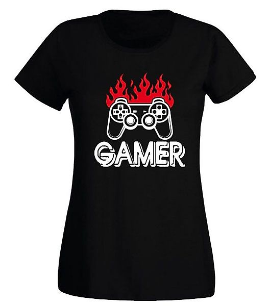 G-graphics T-Shirt Damen T-Shirt - Gamer Slim-fit, mit trendigem Frontprint günstig online kaufen