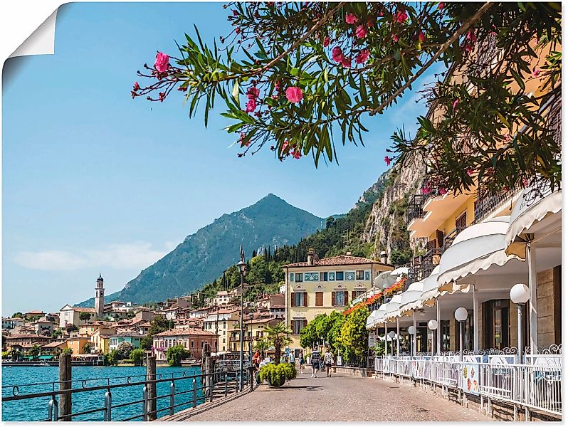 Artland Wandbild "Gardasee Limone sul Garda I", Europa, (1 St.), als Leinwa günstig online kaufen