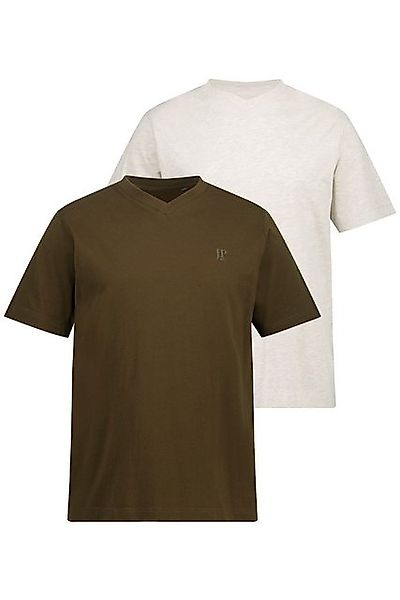 JP1880 T-Shirt T-Shirts Basic 2er-Pack V-Ausschnitt Halbarm (2-tlg) günstig online kaufen
