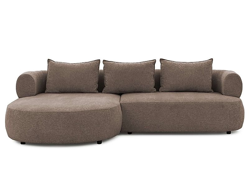 Home affaire Ecksofa "LUSSAC L-Form Design-Sofa mit Zierkissen, Maße B/T/H: günstig online kaufen