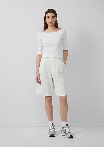 QS Shorts Nadelstreifen-Bermuda günstig online kaufen