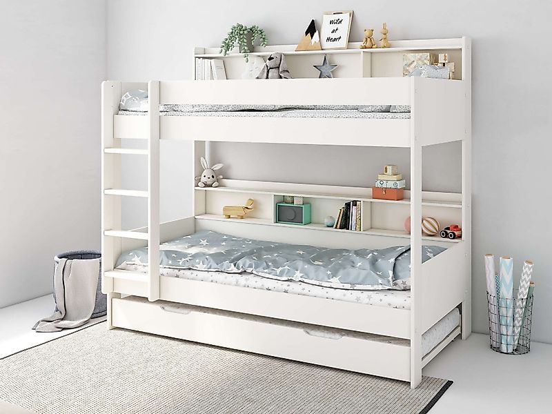 Lüttenhütt Etagenbett "JAIME, TOPSELLER Stockbett, mit Regalen, Schublade o günstig online kaufen