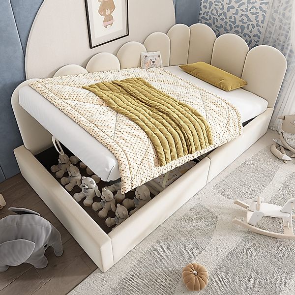 Flieks Polsterbett, Tagesbett Schlafsofa Daybett 90x200cm günstig online kaufen