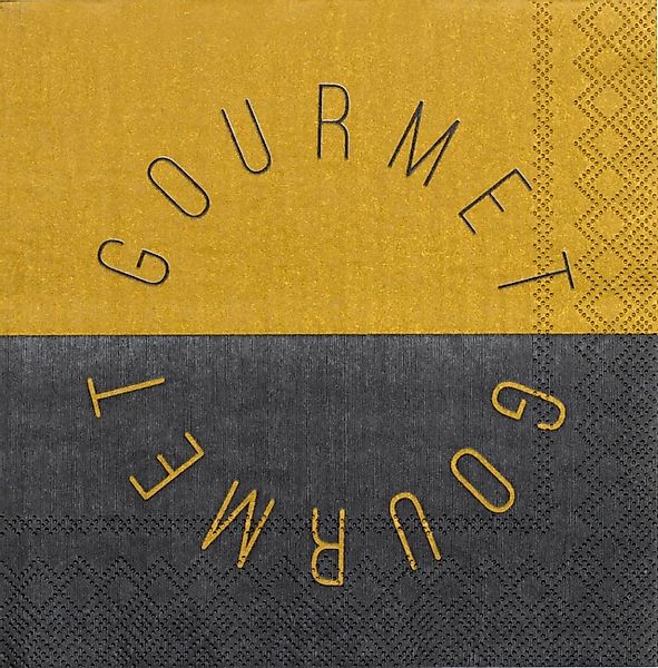 Serviette 33x33 cm Gourmet günstig online kaufen