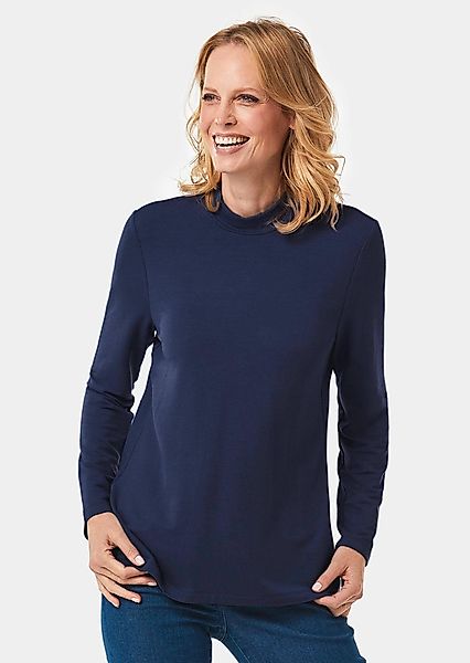 GOLDNER Langarmshirt Kurzgröße: Stehkragenshirt mit Langarm günstig online kaufen