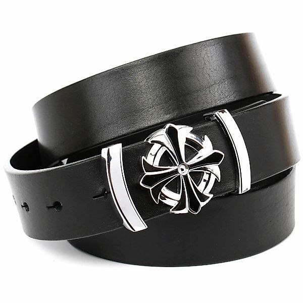 Anthoni Crown Ledergürtel mit Fashion-Schließe günstig online kaufen