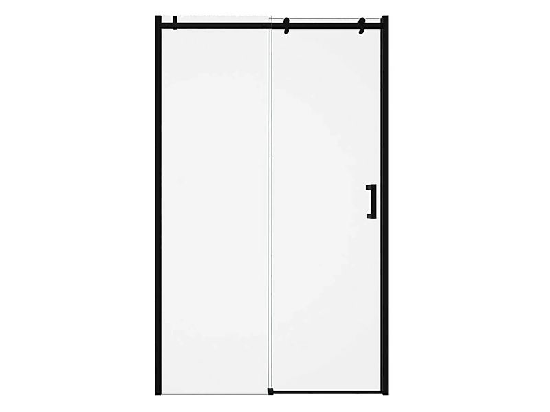 Duschtrennwand Industriel-Stil - 120 x 195 cm - Schwarz matt - ANAKAO günstig online kaufen