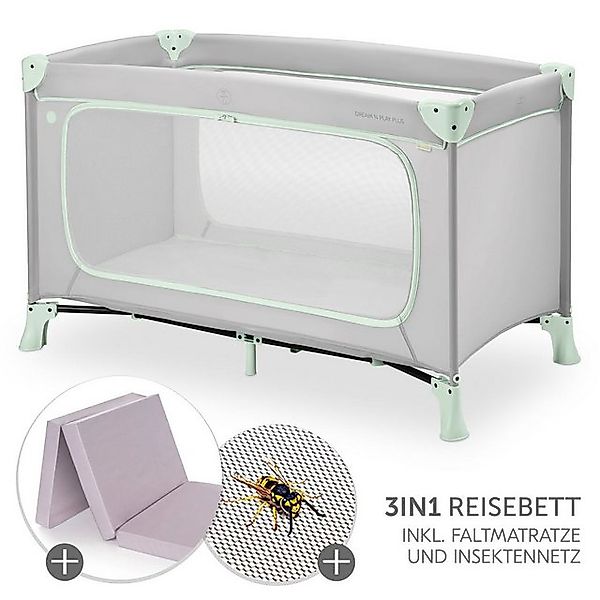 Hauck Baby-Reisebett Dream N Play Plus Set - Dusty Mint, Kinder Babyreisebe günstig online kaufen