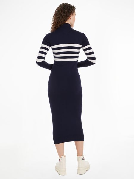 Tommy Jeans Sweatkleid "TJW STRIPE MIDI SWEATER DRESS" mit Streifendesign günstig online kaufen