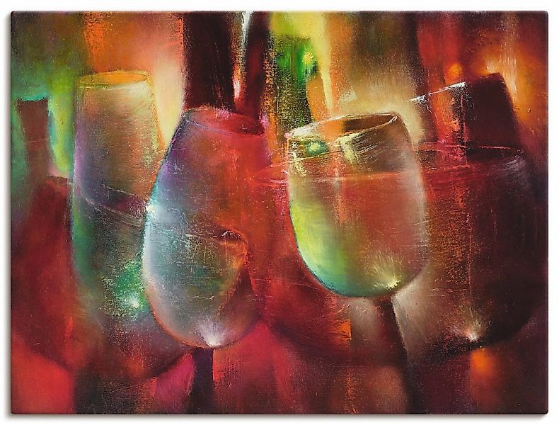 Artland Leinwandbild "Zu später Stunde II" Getränke 1 Stk. tlg. auf Keilrah günstig online kaufen