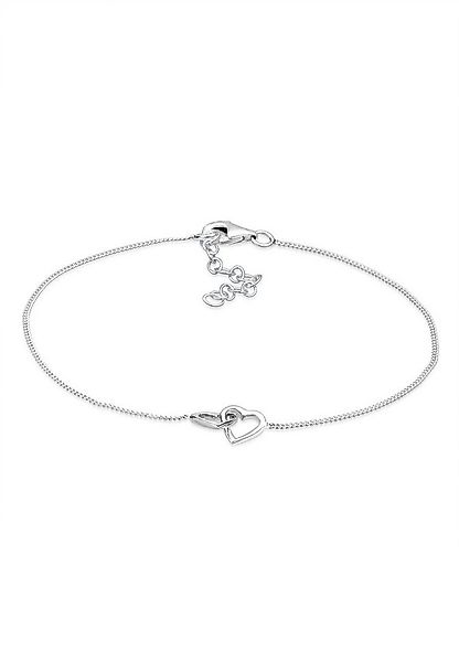 Elli Armband Herzen Verschlungen Lovely 925 Silber (kein Set, 1-tlg), Herz günstig online kaufen