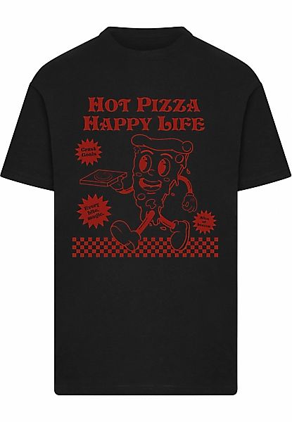 Merchcode T-Shirt "Merchcode Hot Pizza Happy Life Tee" 1 Stk. tlg. günstig online kaufen