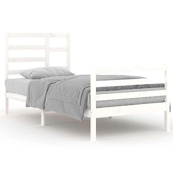 Vidaxl Massivholzbett Weiß 90x200 Cm günstig online kaufen