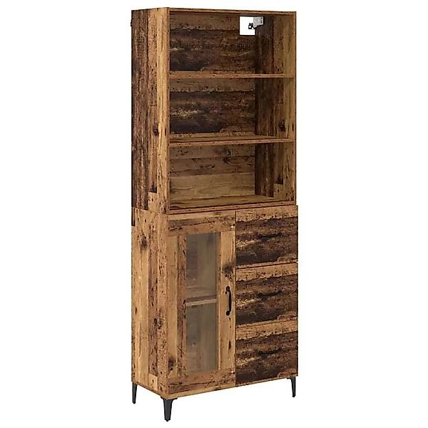 vidaXL Highboard Altholz 69,5 x 34 x 180 cm Holzwerkstoff 3415647 günstig online kaufen