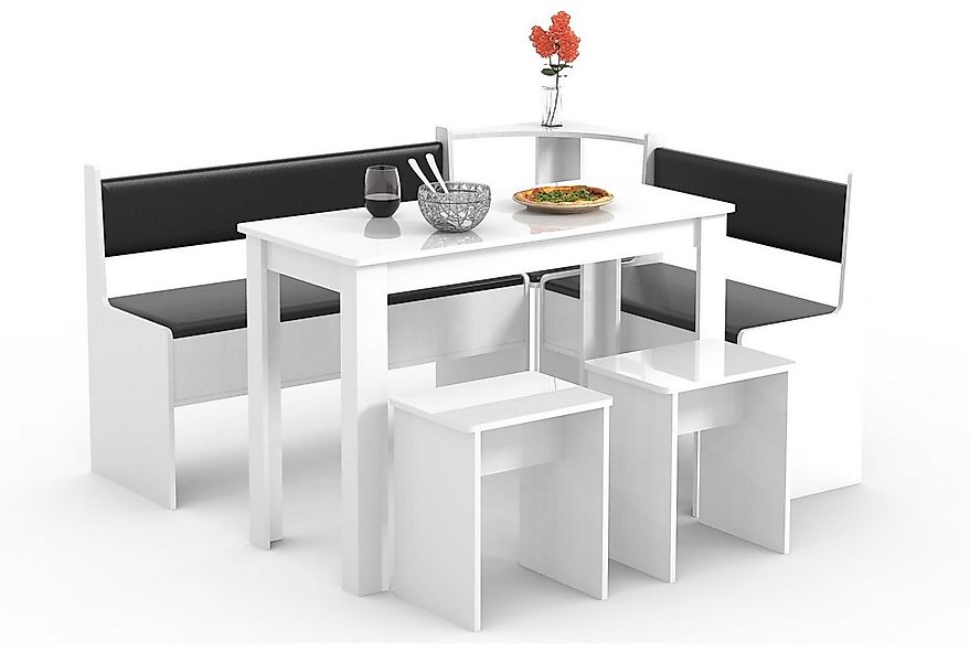 VCM Essgruppe Eckbankgruppe Sitzgruppe Esal Maxi, (Set, 6-tlg., 1x Esstisch günstig online kaufen