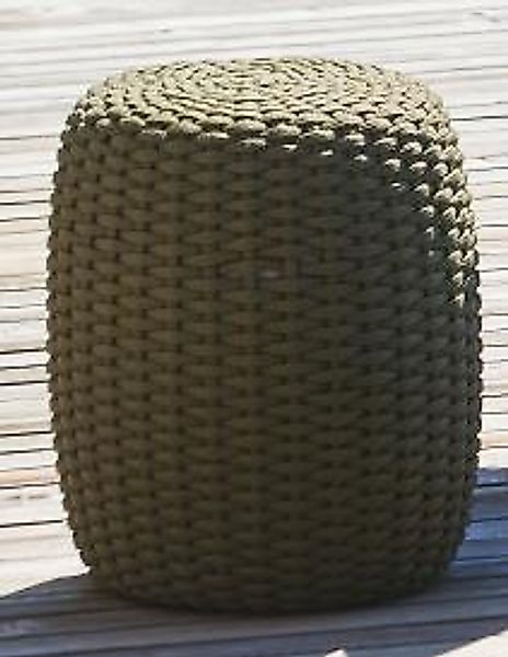 Outdoor Pouf MOON olive Ø40cm, 50cm hoch günstig online kaufen