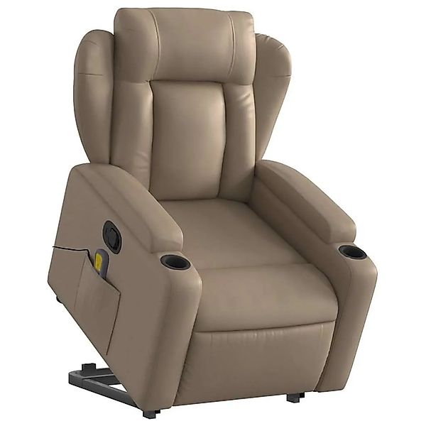 vidaXL Massagesessel mit Aufstehhilfe Cappuccino-Braun Kunstleder 3204557 günstig online kaufen