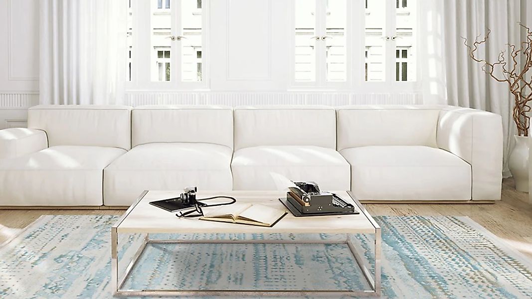 calo-deluxe Teppich "Texsa 355" rechteckig 15 mm Höhe Vintage Design, Wohnz günstig online kaufen