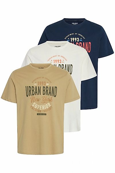 Blend Rundhalsshirt "Rundhalsshirt BHJARBIN 3-Pack" günstig online kaufen
