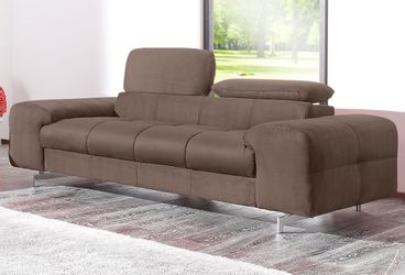 COTTA 2-Sitzer "Chef" Big-Sofa mit Kopfteilverstellung, edle Metallkufen günstig online kaufen