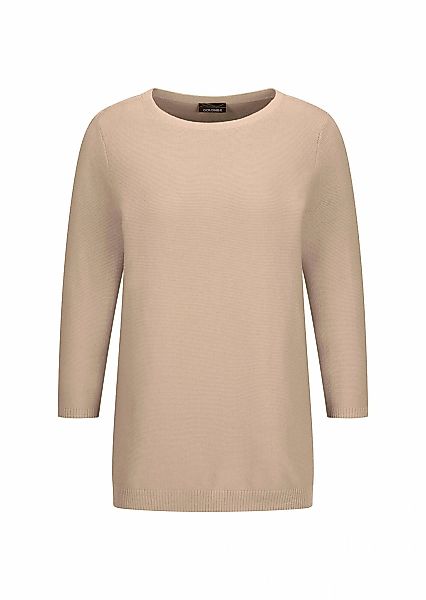 GOLDNER Rundhalspullover "Kurzgröße Eleganter Baumwollpullover, Halbarm" günstig online kaufen