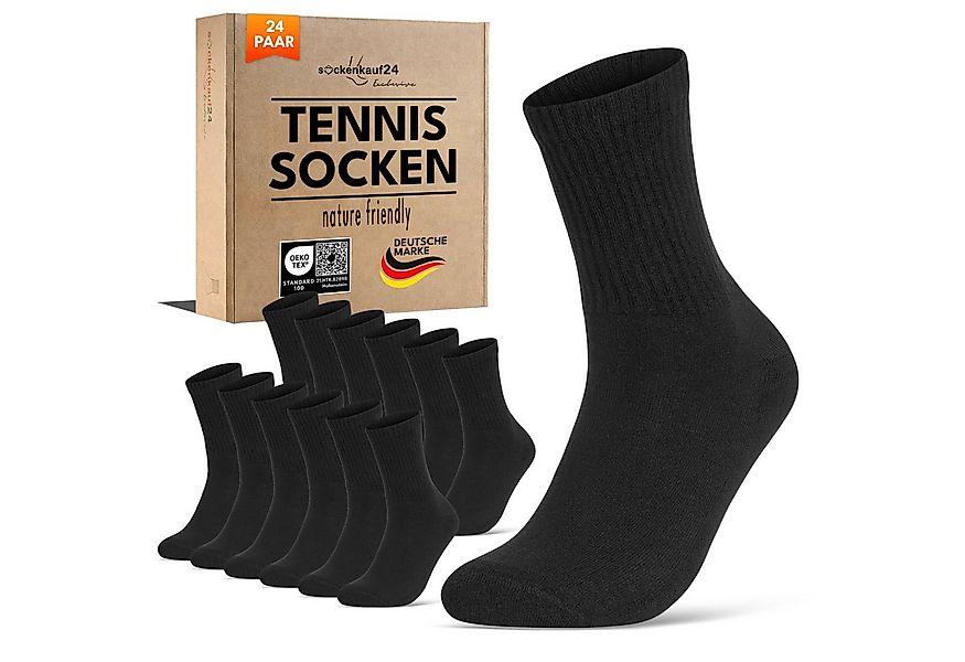 sockenkauf24 Tennissocken Damen Sportsocken Premium Retro Crew Socken mit K günstig online kaufen