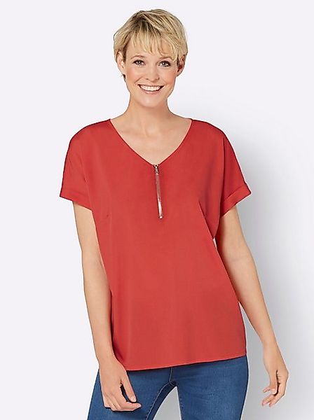 Sieh an! Klassische Bluse Schlupfbluse günstig online kaufen