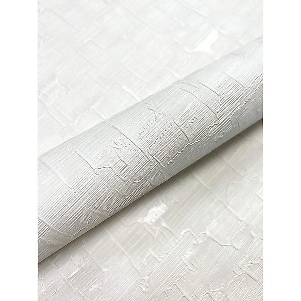 Newroom Vliestapete Kalea White Leicht Glänzend Glamour FSC® günstig online kaufen