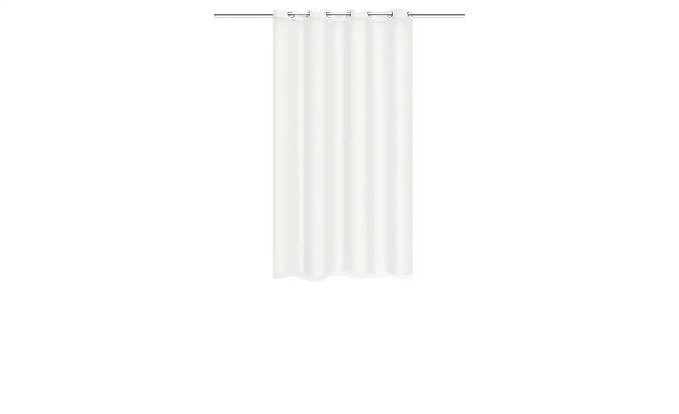 HOMEbasics Ösenschal   ¦ weiß ¦ Maße (cm): B: 140 H: 145 Gardinen & Rollos günstig online kaufen