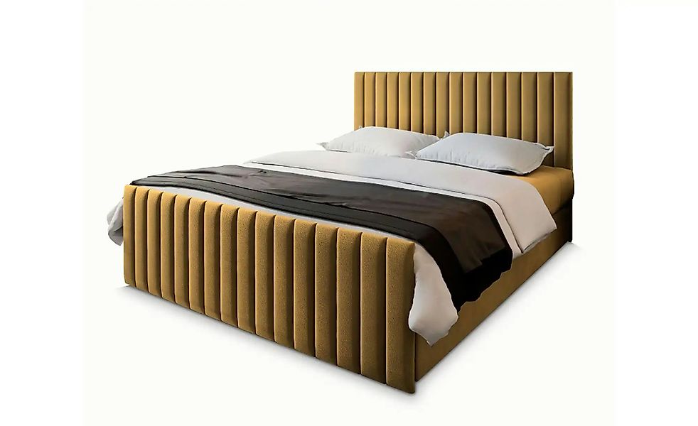 MASSENO Boxbett mit Bettkasten Arion ¦ gelb ¦ Maße (cm): B: 180 H: 98 Bette günstig online kaufen