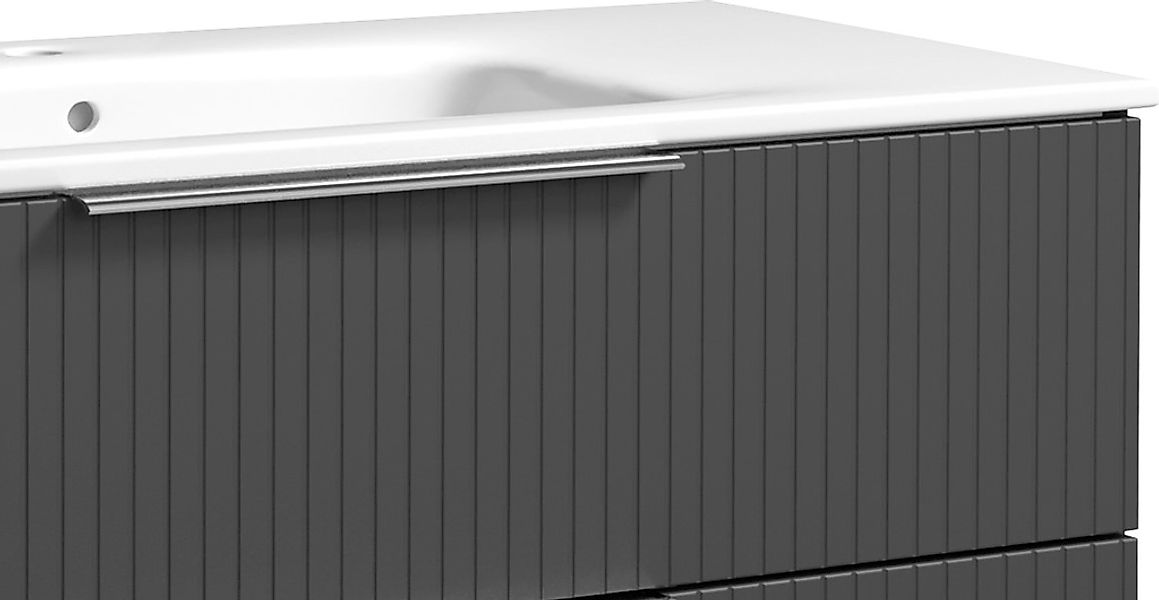welltime Waschtisch »G-Line«, mit Keramik Waschbecken, Schubladen mit Softc günstig online kaufen