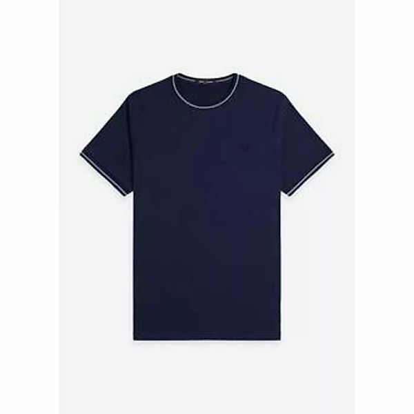 Fred Perry  T-Shirts & Poloshirts Twin tipped t-shirt - Tennis Blue Silver günstig online kaufen