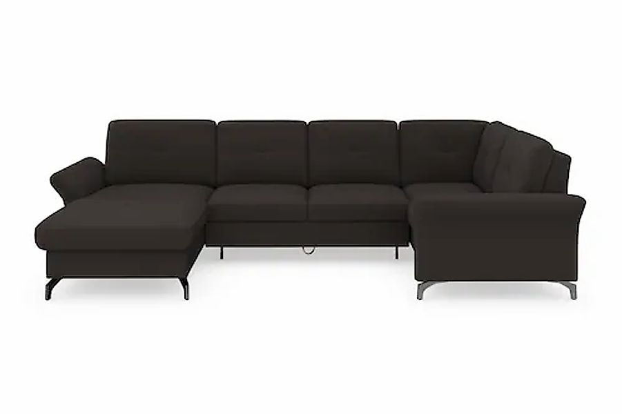 Home affaire Wohnlandschaft »Calando U-Form« wahlweise mit Bettfunktion, Be günstig online kaufen