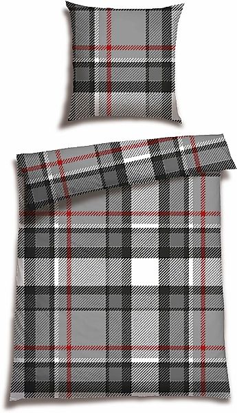 Schiesser Bettwäsche "Talisa aus weicher Baumwolle in karierter Optik" 2 St günstig online kaufen