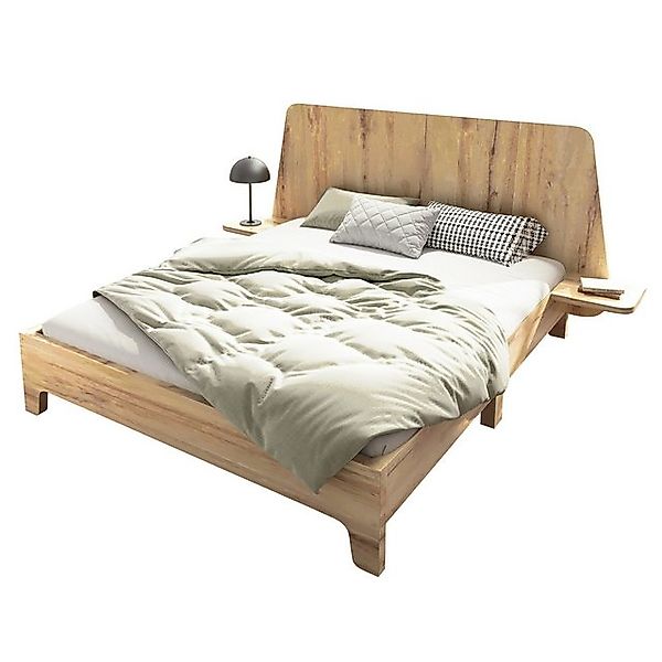 MODFU Massivholzbett Doppelbett (Funktionsbett, 1-tlg., 140x200cm, ohne Mat günstig online kaufen