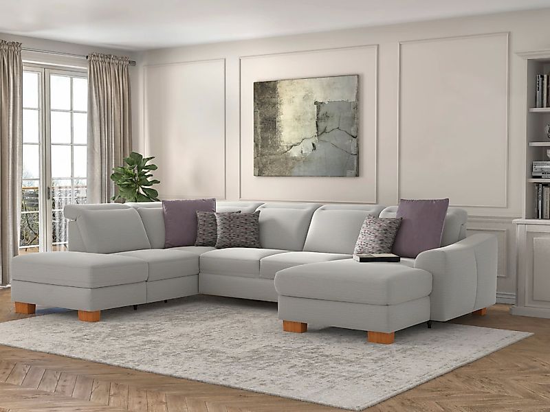 sit&more Wohnlandschaft "Dundee U-Form" mit Federkern und Massivholzfüßen, günstig online kaufen